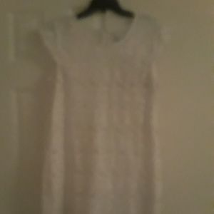 White Lace Eyelet Dress